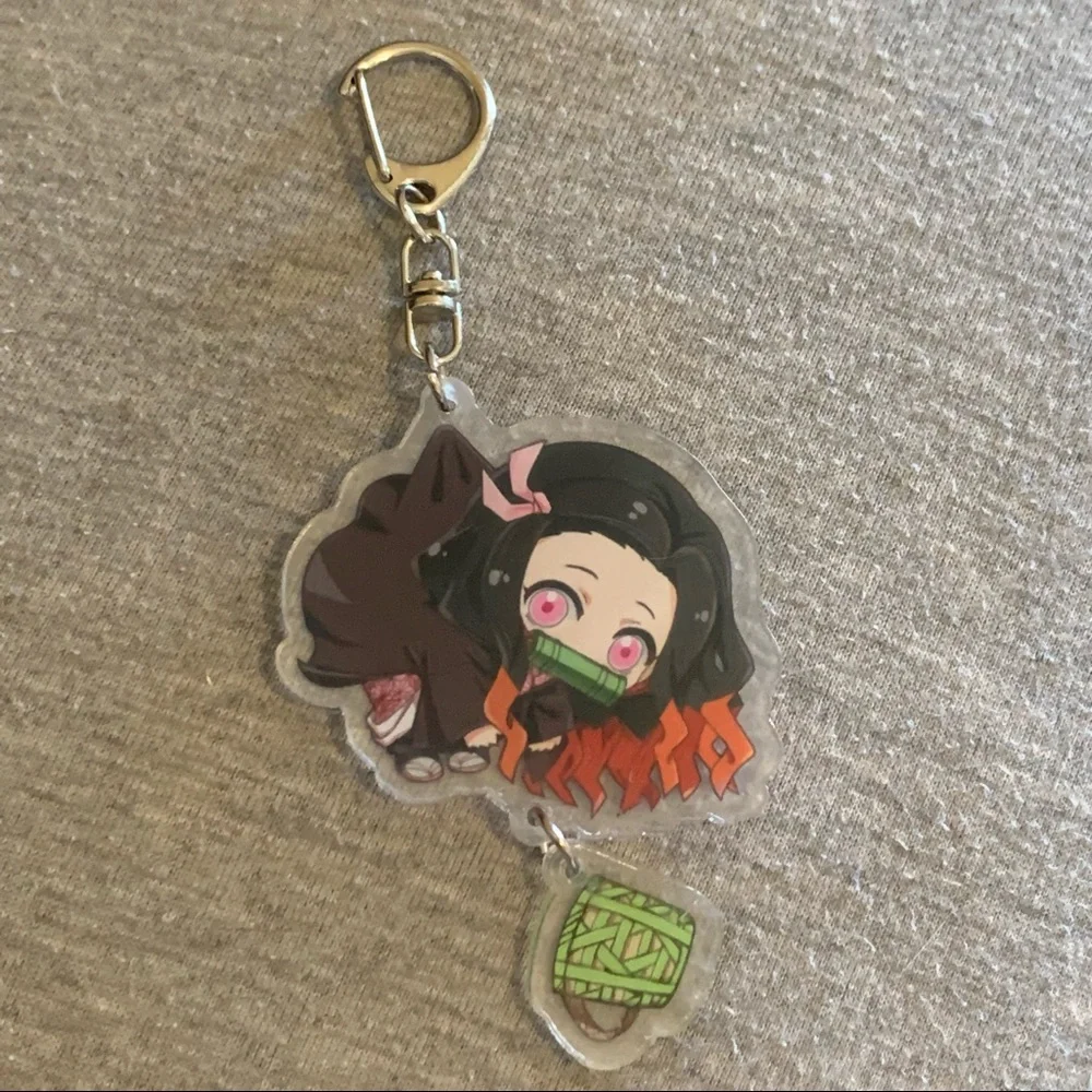 Demon Slayer Anime Nezuko Kamado Charm Keychain